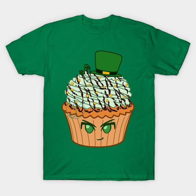 Desserts - St Patrick Cupcake T-Shirt by JuditangeloZK